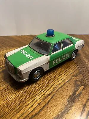 Vintage Taiyo 4341 Polizei Mercedes-Benz Tin Litho Battery Toy Japan • $39.99