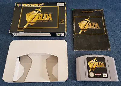 Nintendo 64 N64 Game The Legend Of Zelda Ocarina Of Time Boxed With Manual • £49.99