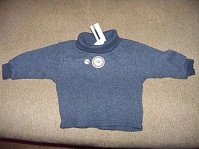 Mulberribush Blue Henley Turtleneck Shirt Size 6m Boy's New • $14.80