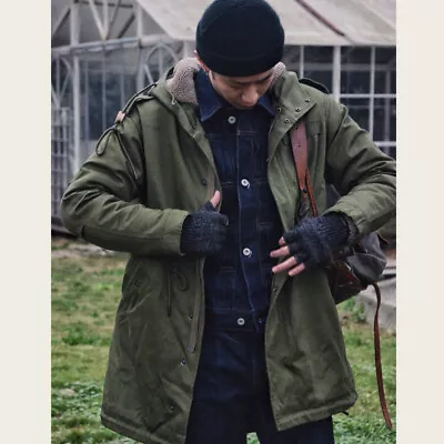 Men's Military M-51 Fishtail Trench Coats Winter Warm Fleece Parka Windbreaker • $134.99