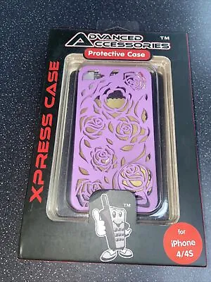 Iphone 4s Back Plastic Case - Purple • £4.99