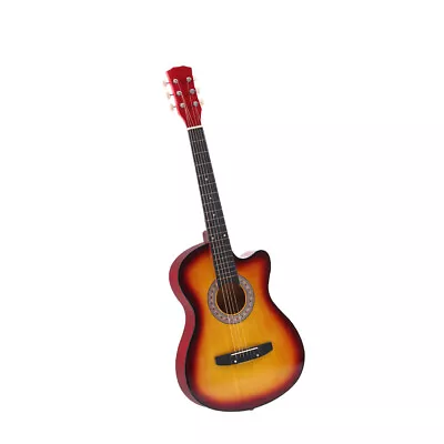 $52.99 • Buy BoPeep 38 Inch Wooden Folk Acoustic Guitar Classical Cutaway Steel String W/ Bag