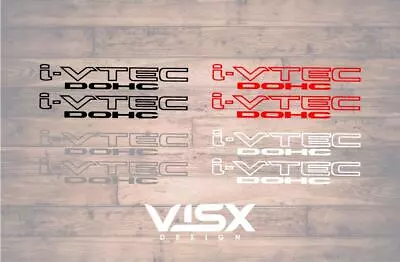 (2X PAIR)  I-VTEC DOHC 12  Vinyl Decal Vtec Sticker For Honda Civic Si Type R RS • $13.99