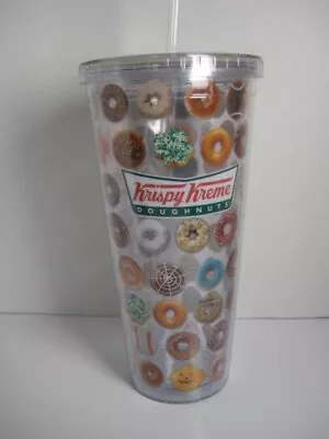 Krispy Kreme 16 Oz. Doublewall Tumbler With Straw • $23