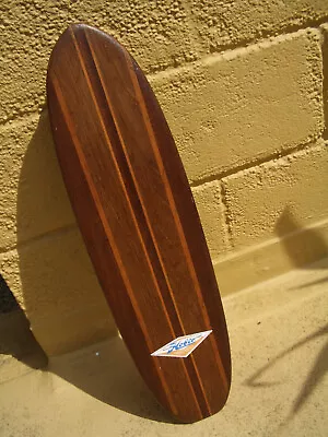 Vintage Hobie 9 Stringer Multi Wooden Sidewalk Surfboard Skateboard Super Surfer • $175