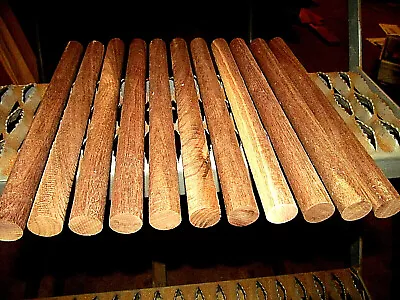 Six (6) Long Round Dowel Kiln Dried Walnut Wood Lumber 36  X 15/16  Diameter • $59.95