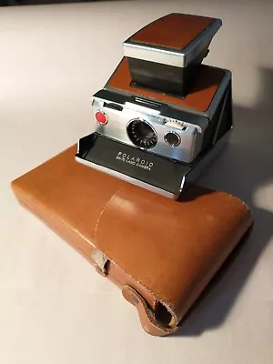 Vintage Polaroid SX-70 With Leather Case-Tested/Working But Needs Repair-relist • $27.05