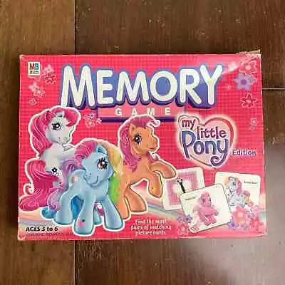 Hasbro My Little Pony VINTAGE 2003 Memory Game 72 Cards Instructions And Tray • £19.28