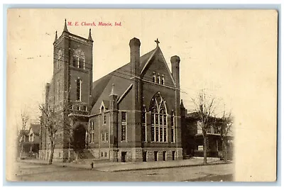 1909 M.E. Church Building View Muncie Indiana IN Posted Antique Postcard • $17.95