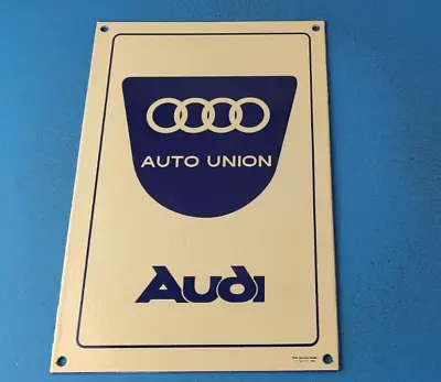 $114.37 • Buy Vintage Audi Porcelain Gas Vw Auto German Service Dealership Motor Store Signs