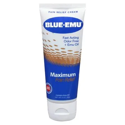 $59 • Buy Blue-Emu Pain Relief Cream Maximum Arthritis With Emu Oil Odor Free 3 Oz 3 Pack