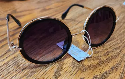 SUNGLASSES - OVERSIZED ROUND GOLD FRAME  RETRO  Women Men • $11.99