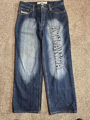 Victorious Urban Couture ATLANTA Jeans Denim Mens Sz 34x30 Y2K Hip Hop RARE • $149.99