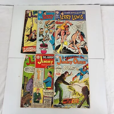 VTG Mixed Lot DC Comics X6 Superman's Pal Jimmy Olsen Issue & Jerry Lewis 1960s • $9.83