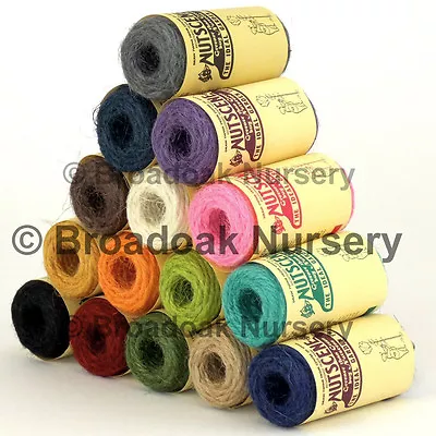 NUTSCENE TIDDLER TWINE Mini Spool Choice Of 15 Colours Coloured Jute String • £1.50