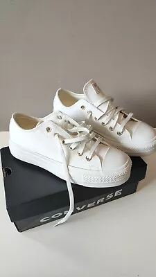  Converse Chuck Taylor All Star Life Ox White Shoes Size 5 • $90