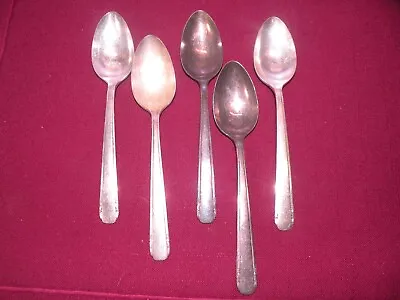 Set Of 5 Tudor Plate Oneida Community Elaine Teaspoon 6 In. GH2 • $13.39