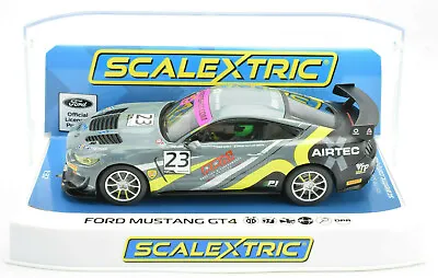 Scalextric  Airtec  Ford Mustang GT4 DPR W/ Lights 1/32 Scale Slot Car C4182 • $44.99