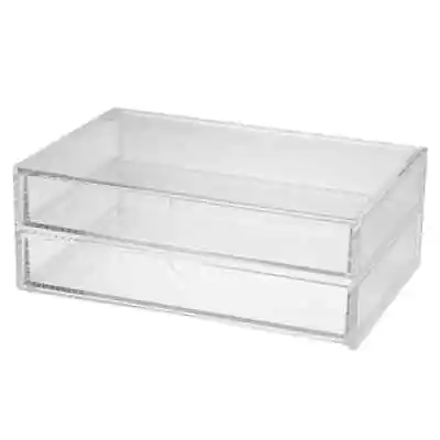 MUJI Overlapping Acrylic Case With 2-stage Lid Drawer Large W25.5xL17xH9.5cm NM • $49.80