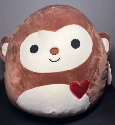 Squishmallows Kellytoy Plush~momo The Valentines Day Monkey 16 ~new With Tag • $74.48