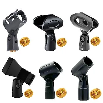 6PCS Mixed Universal Nut Adapter Microphone Clip Clamp Holder For All Mic Stand⚫ • $8.49