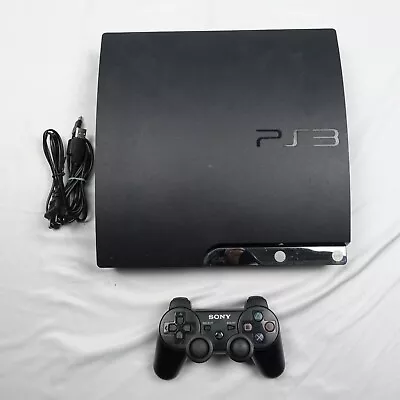 Sony PlayStation PS3 Slim CECH-2501A Console W/ OEM Controller Tested & Working • $89.99
