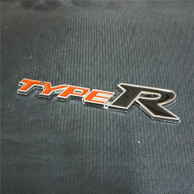£8.39 • Buy 1x Red Black TYPE-R Metal Badge Sticker Emblem Decal AWD Engine Motors Sports 3D