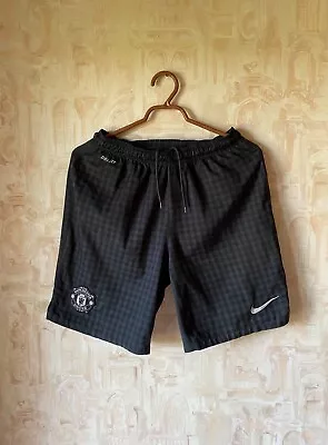 Manchester United 2012 2013 Away Football Soccer Shorts Nike 502042-010 M • $29