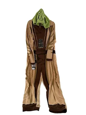 Star Wars Costume XL Yoda One Piece Hooded Halloween Adult Unisex Suit Pajama PJ • £26.99