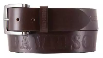 Harley-Davidson Men's Heritage Stitched Genuine Leather Belt HDMBT11623-BRN • $24.95