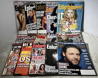 Entertainment Weekly Magazine Lot Of 15 Magazines 2002 1997 Spice Girls Cher • $49.98