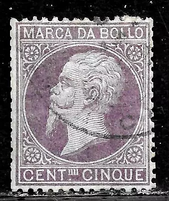 Hick Girl- Used Italy Revenue Stamp    King Victor Emmanuel Ii      N910 • $0.49
