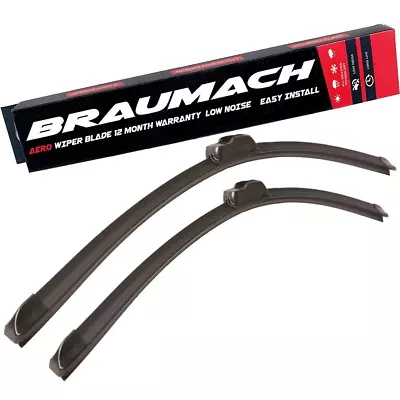 Wiper Blades Hybrid Aero For Alfa Romeo GTV COUPE 1995-2005 PAIR BRAUMACH • $44.95