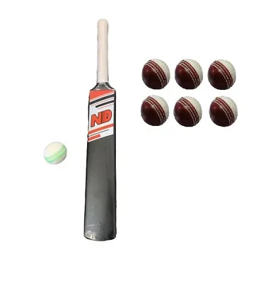 £29.99 • Buy Plastic Garden Cricket Bat. Junior Sizes 1, 2,3, 4, 5, 6  + 6x Incrediballs