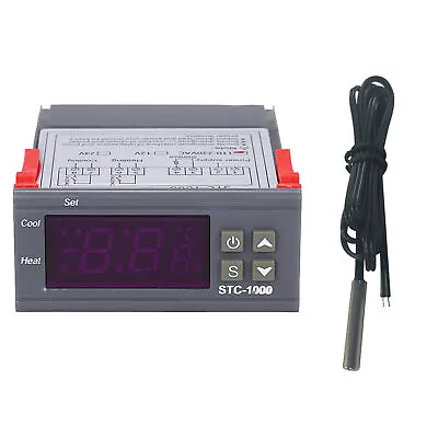 STC-1000 Digital Temperature Controller Aquarium Thermostat Sensor Accessories • $8.99