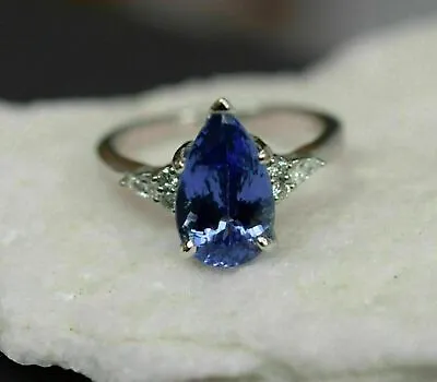 5.25 Ct Certified  Blue Sapphire 925 Sterling Silver Handmade Ring Gift • $53.40
