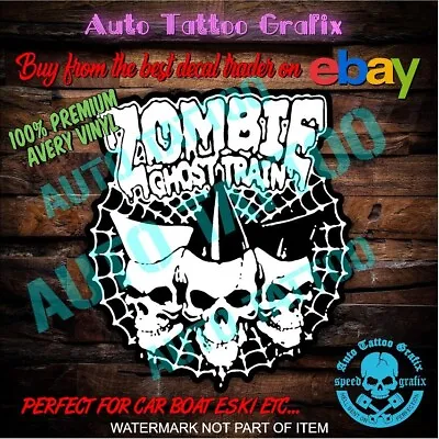 Zombie Ghost Train Decal Sticker Heavy Metal Music Band Decals Stickers Drift • $3.86