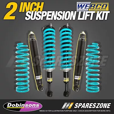 2  50mm Lift Kit Dobinsons Coil Springs For Toyota Landcruiser Prado 150 Series • $829