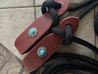Mecate Reins With Slobber Straps • $120