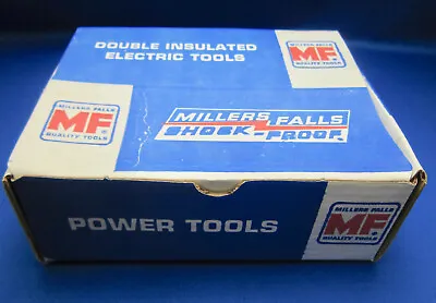 MILLERS FALLS VTG Electric Drill Model A No.SP2038 Made In USA 70's UNUSED COND. • $299.99
