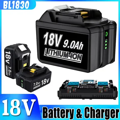 6000mAh Battery For Makita 18V Li-ion BL1860B BL1850 BL1890B BL1830/charger NEW • $25.64