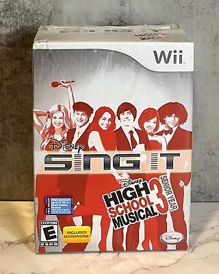 Wii Disney Sing It High School Musical 3 Senior Year - W/Microphone- NEW SEALED • $14.99