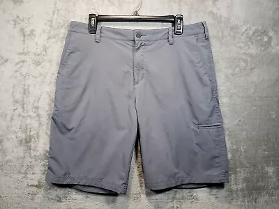 Adidas Mens Chino Golf Shorts Size 34 Gray Performance Lightweight Pockets 34x10 • $15