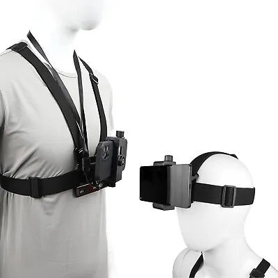 Mobile Phone Chest Strap Harness Mount Head Strap Holder Kit For POV/VLOG • $14.99