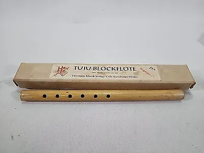 Vintage TUJU-Blockflote Herman Moeck Werkstatten German Flute Original Box Rare • $48.48
