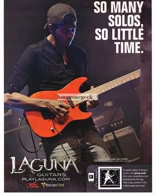 $7.95 • Buy 2010 LAGUNA LE294 Electric Guitar GREG HOWE VINTAGE Print Ad