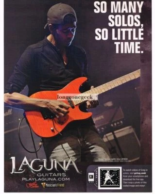 $7.95 • Buy 2010 LAGUNA LE294 Electric Guitar GREG HOWE VINTAGE Print Ad