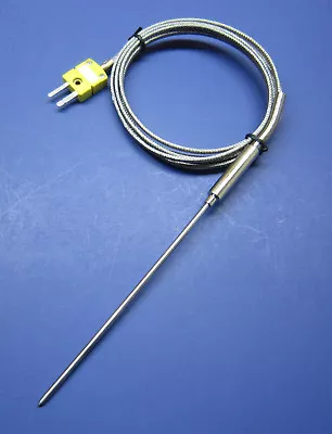 K-type Thermocouple Sensor High Temperature Stainless Steel Insertion Probe HT01 • $36.99