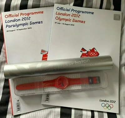 London 2012 Olympic Games Programme Baton Watch Games Maker Rare • £150