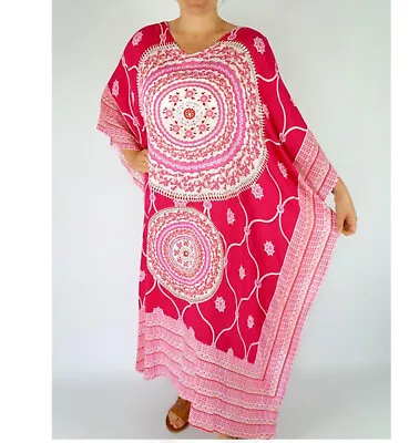 Embellished Bling Plus Size Summer Rayon Plus Size Kaftan Dress OSFA Upto AU 26 • $75